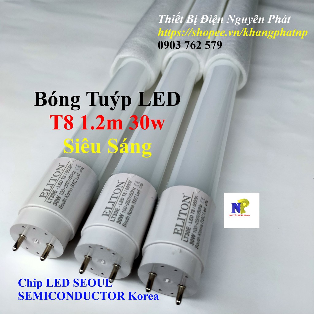 Bóng Tuýp LED T8 1.2m 30w Siêu Sáng - Hàng Chất Lượng Cao