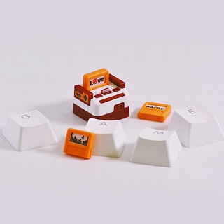 Keycap CNC, resin nút bàn phím cơ hình chân mèo hình kute dễ thương