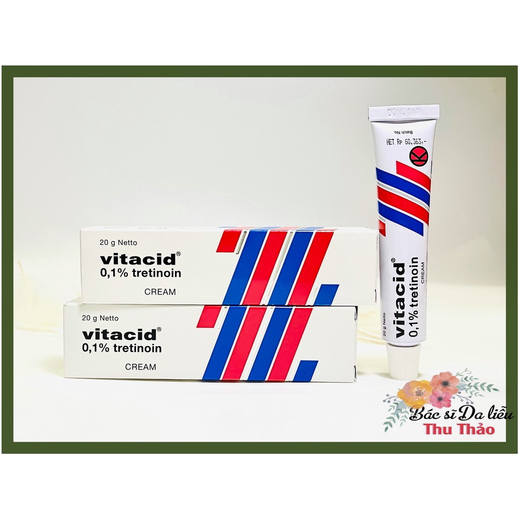 [20g] GIẢM MỤN TRẺ HOÁ DA VITACID CREAM - TRETINOIN