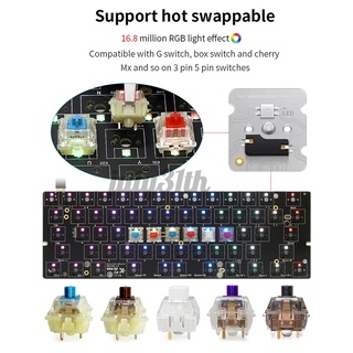 Bàn Phím Bluetooth Không Dây 60% Rgb