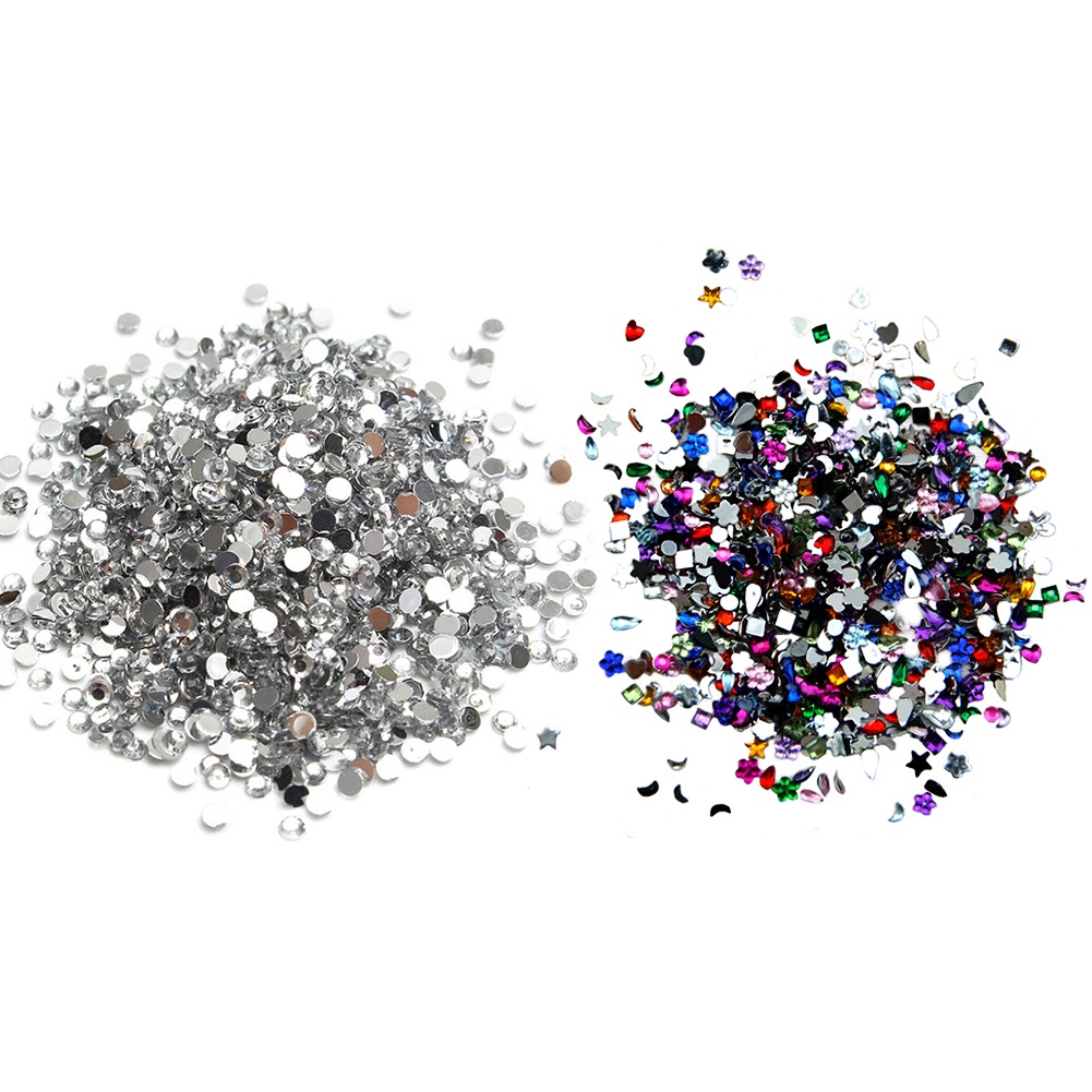 Bộ 1000 Hạt Đá 3D Đính Móng Nghệ Thuật Sáng Tạo