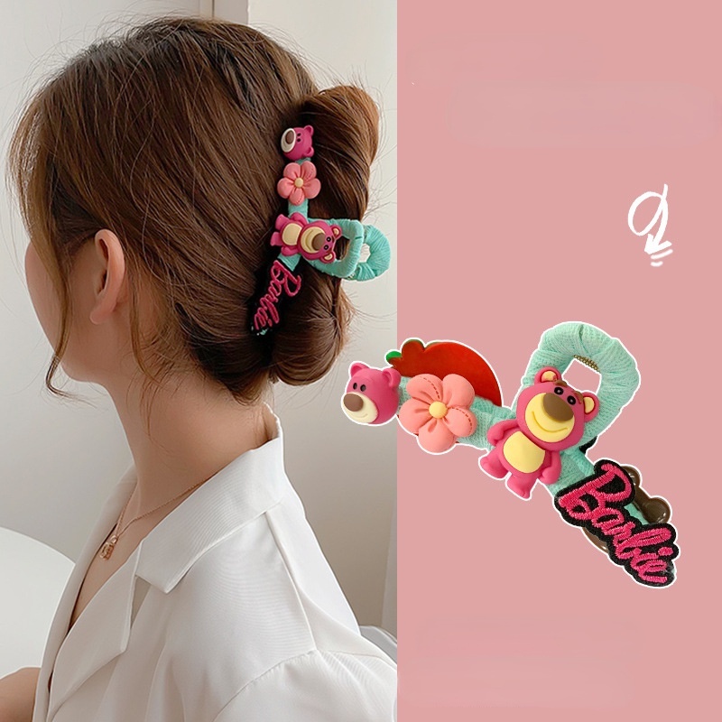 ✨✨Kẹp tóc họa tiết gấu dễ thương phong cách Hàn Quốc thời trang dành cho nữ