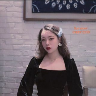 Áo nhung đen