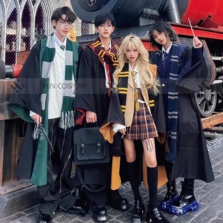 (Hàng 2hand) Áo choàng Harry Potter Gryffindor Slytherin Ravenclaw Hufflepuff