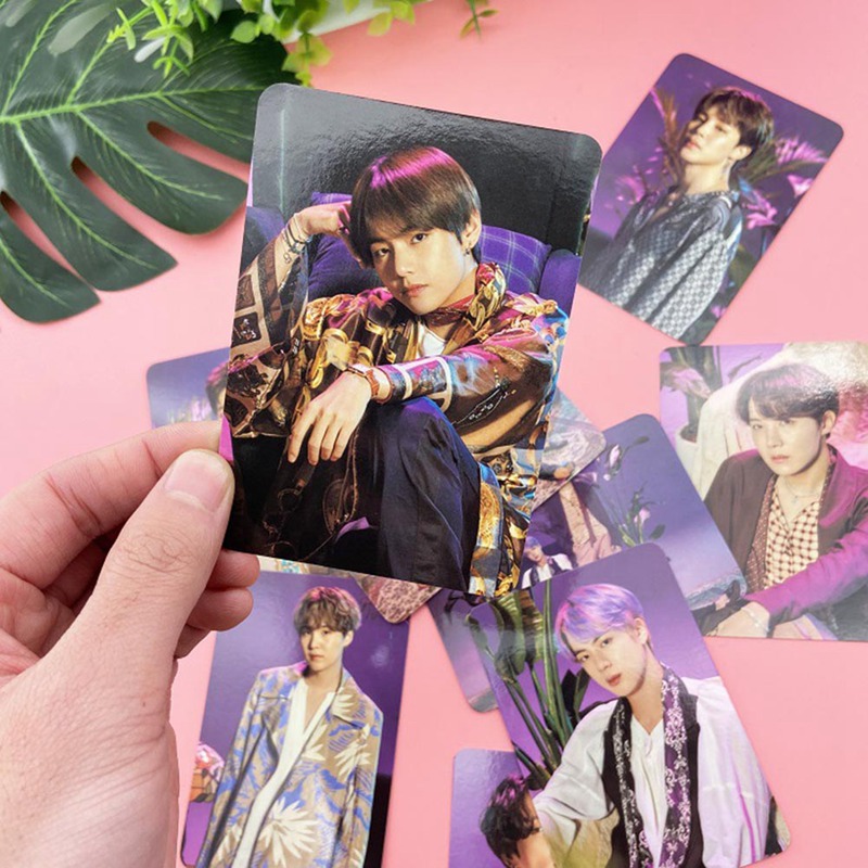 Bộ 9 thẻ ảnh mini hình nhóm nhạc kpop BTS trong buổi gặp mặt fan ở Nhật