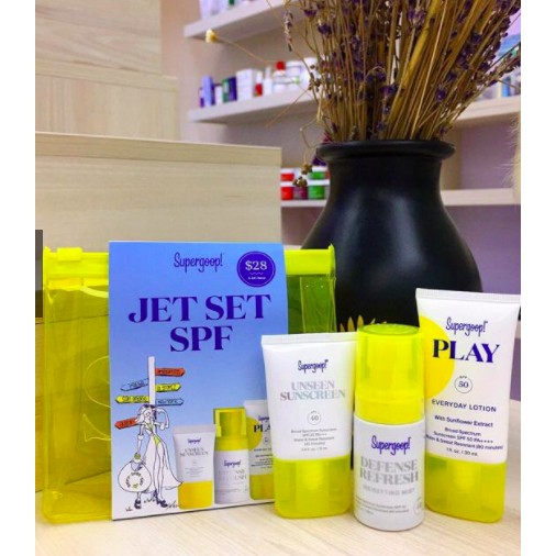 [BILL US] Bộ chống nắng mini Supergoop! Jet Set SPF Travel Kit