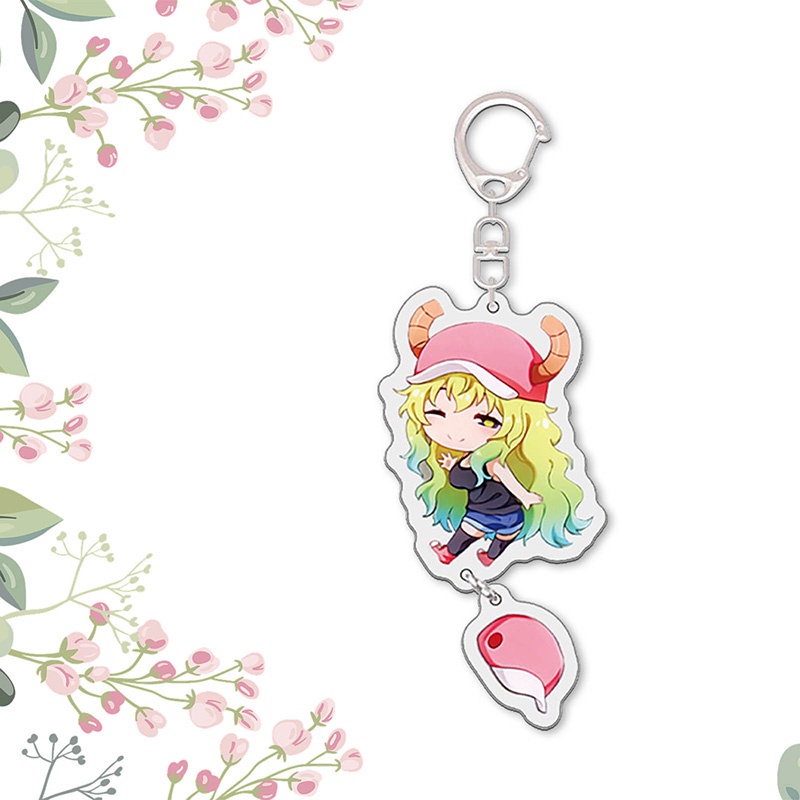 Móc khóa acrylic hình nhân vật Anime Kobayashi San Chi No Maid Dragon Maid Kobayashi 's Dragon Maid Kanna Kamui
