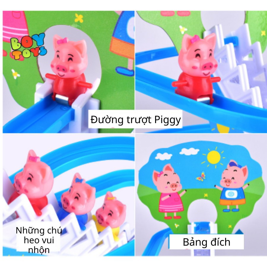 Đồ Chơi Heo Peppa Leo Cầu Thang- Đồ Chơi Có Nhạc Tặng Pin