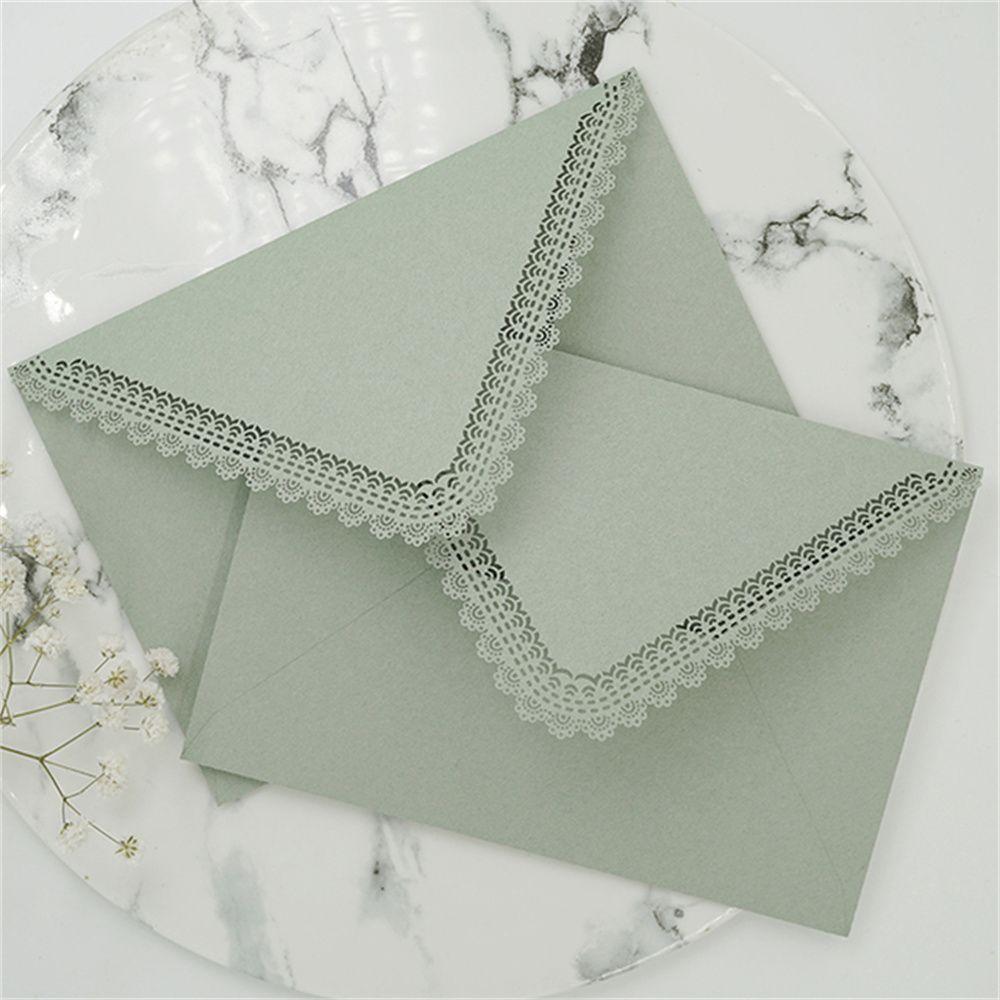Set 2 Thiệp Giấy Kiểu Ren Rỗng Retro DIY
