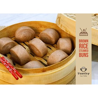 Bánh bao gạo lứt (10 chiếc)
