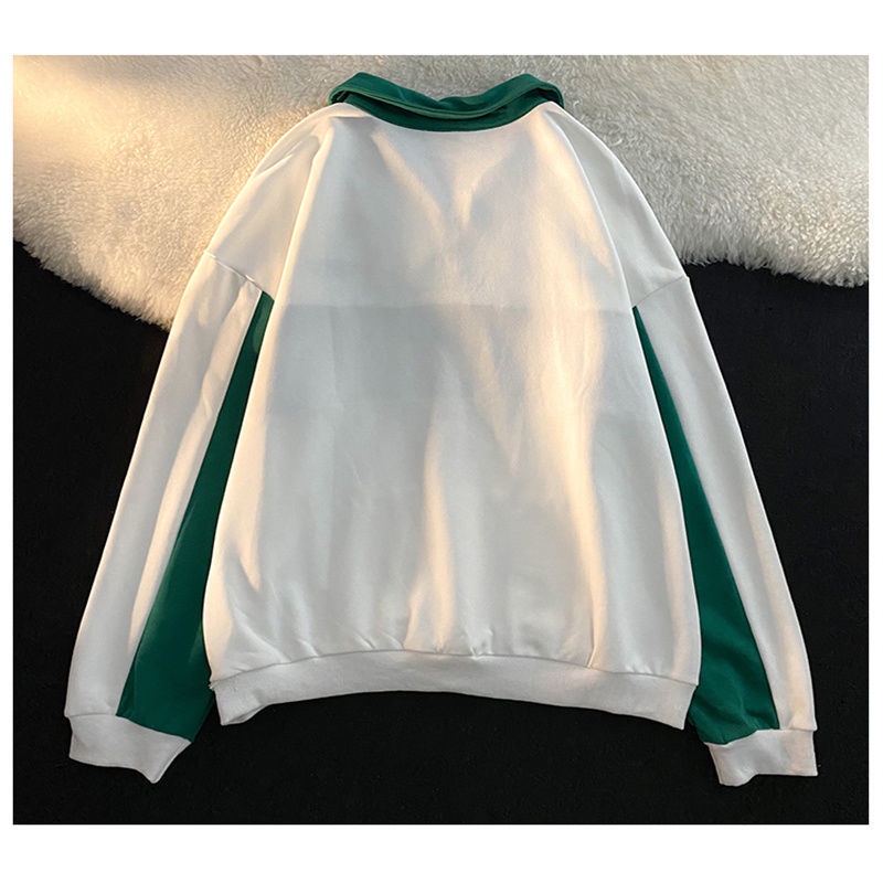Áo polo dài tay dáng rộng thiết kế mới thời trang mùa thu theo phong cách hàn quốc cho nữ | BigBuy360 - bigbuy360.vn