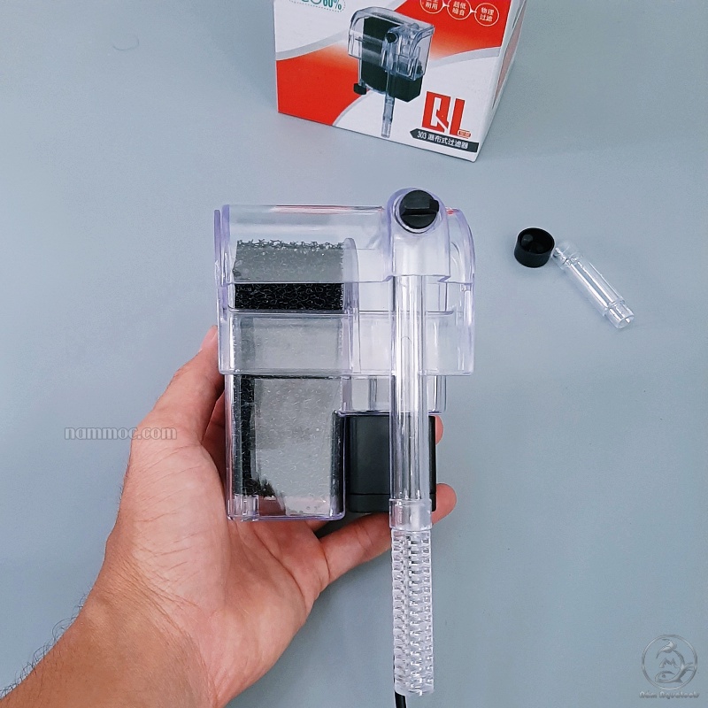 Lọc Thác Mini Trong Suốt QL-303 | Lọc Thác Siêu Đẹp Dành Cho Bể Cá Cảnh, Bể Thuỷ Sinh Để Bàn