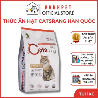Thức ăn cho mèo hạt CATSRANG cho mèo Hàn Quốc Túi 1kg - vanhpet