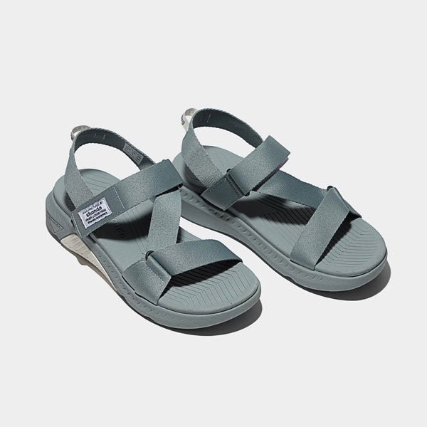 SHONDO | Sandals Shondo F7 Racing đế xám phối trắng quai xám F7R2121