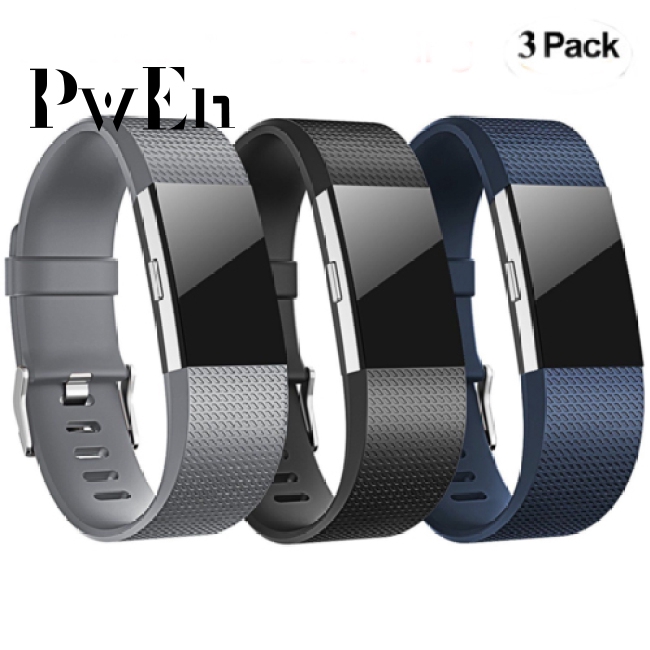 Bộ 3 sợi dây đeo silicone thay thế cho Fitbit Charge 2