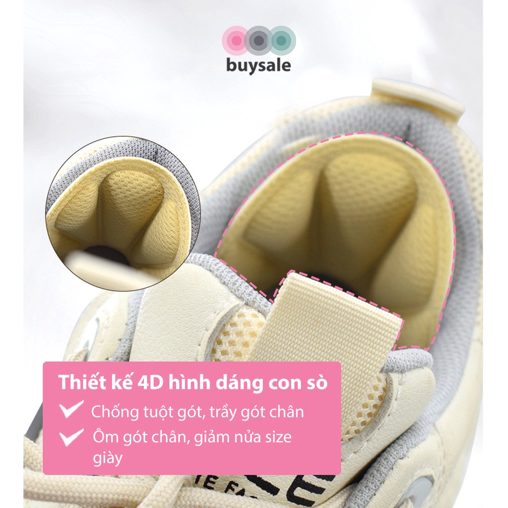 Lót gót giày hình vỏ sò, bảo vệ gót chân, tăng độ bám, chống tuột gót, chuyên dùng cho giày thể thao - buysale - BSPK224