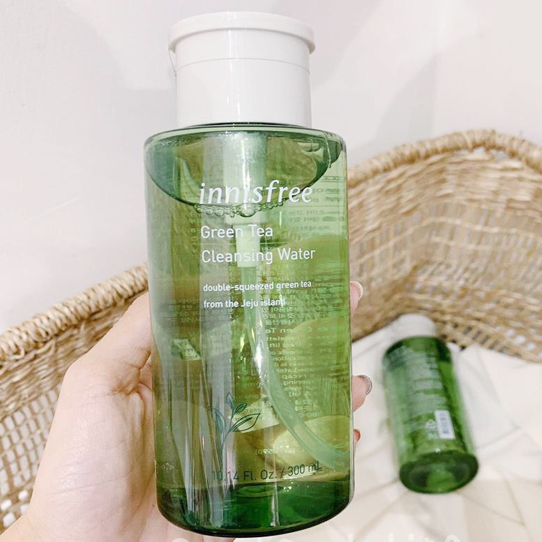 Nước Tẩy Trang Innisfree Green Tea Cleansing Water 300ml Hàn Quốc, Tẩy Trang Tinh Chất Trà Xanh Cho Da Dầu Và Mụn