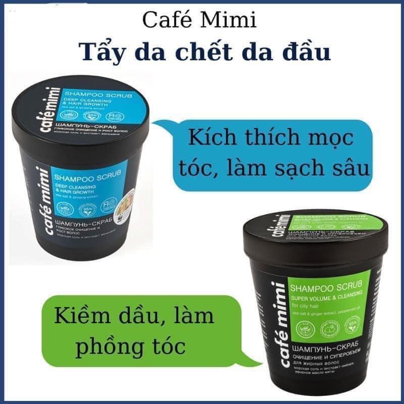 Cafe Mimi Shampoo Scrub - Dầu Gội Tẩy Da Chết Sạch Sâu