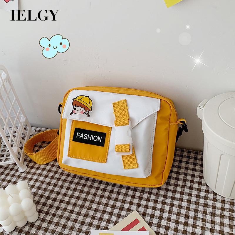 Túi đeo chéo vai IELGY bằng nylon phong cách Nhật Bản dành cho nữ