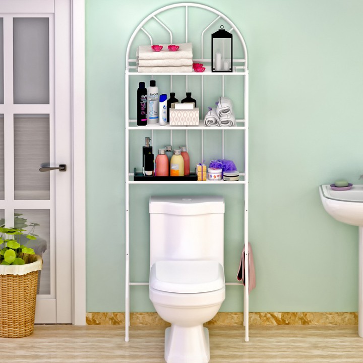 KỆ ĐỂ ĐỒ KHĂN TẮM PHÒNG VỆ SINH SAU TOILET THÔNG MINH