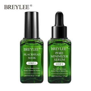 Bộ mặt nạ và serum breylee loại bỏ mụn đầu đen và se khít lỗ chân lông hiệu quả 17ml