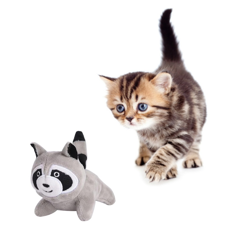 Bộ 4 Đồ Chơi Gặm Tương Tác Với Thú Cưng Hình Cây Cối Và Lỗ Cây Có Âm Thanh Vui Nhộn