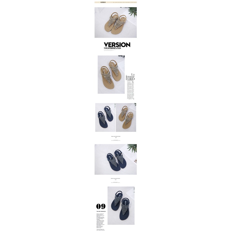 Giày Sandal Đế Bằng Thời Trang Dành Cho Nữ