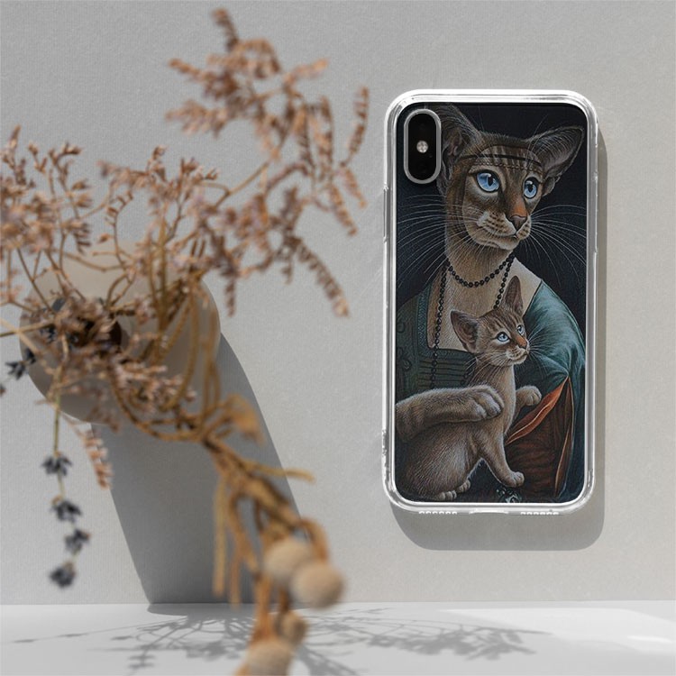 Ốp lưng tuổi mèo  mèo xấu tính Bee Case Hàng cao cấp cho các loại Iphone CAT20210129