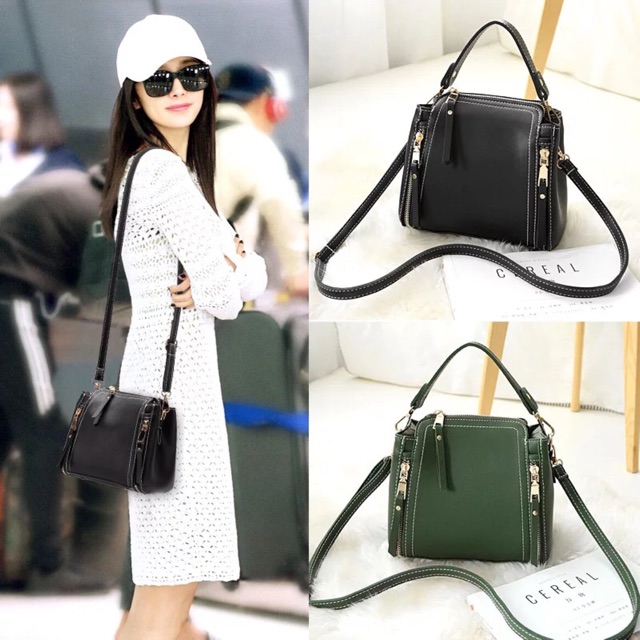 Túi trống khoá sườn phong cách Hàn Quốc | BigBuy360 - bigbuy360.vn