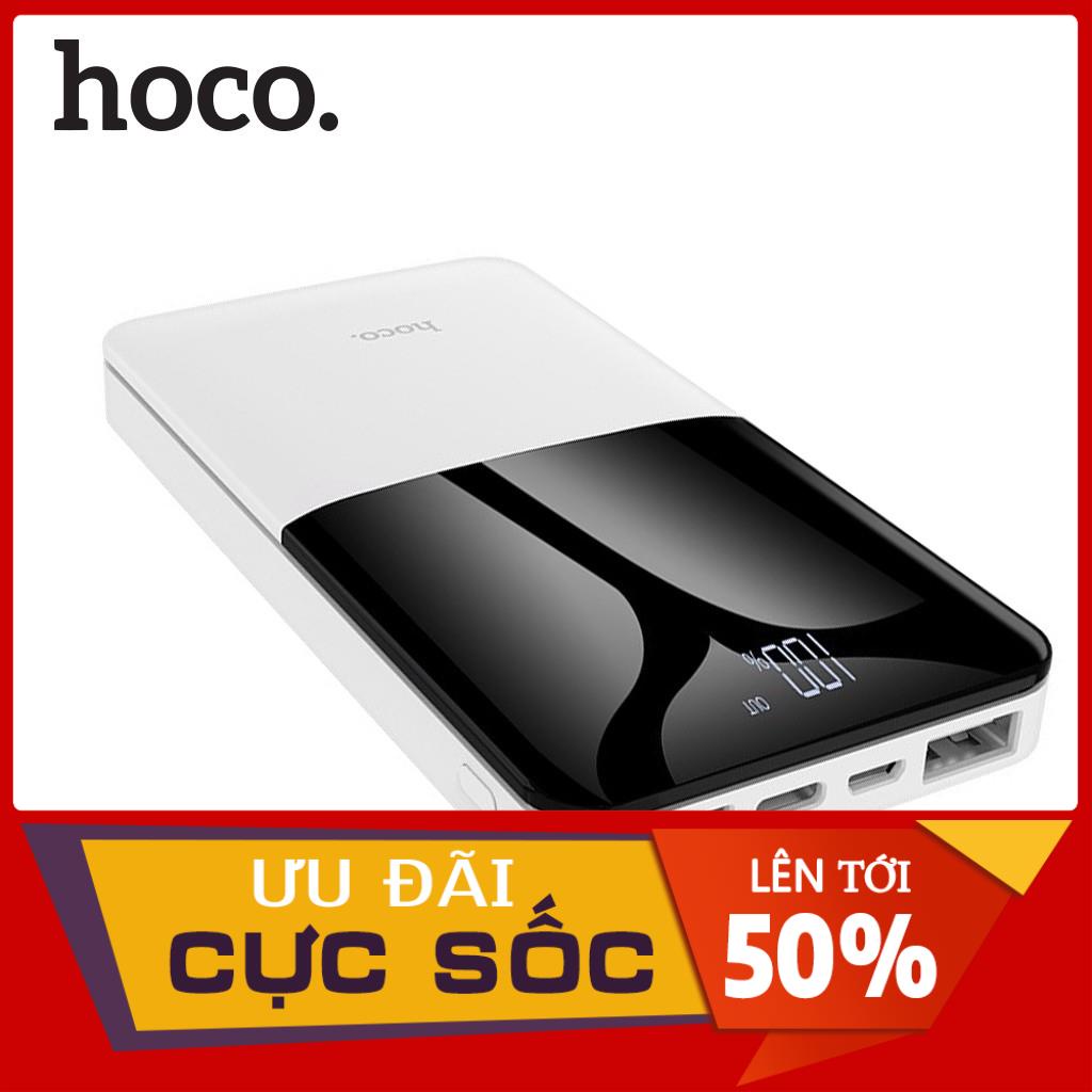 Pin sạc dự phòng Hoco J42 10.000 mAh sạc được 2 thiết bị cùng lúc, màn hinh hiển thị thông số, đầu vào Micro-USB/Type-C