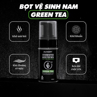 Dung Dịch Vệ Sinh Nam Tạo Bọt ALFASEPT Gentle Intimate Green Tea
