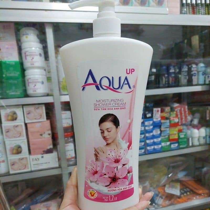 SỮA TẮM HOA ANH ĐÀO AQUA 1,2 LÍT CHO DA SÁNG MỊN, THƠM MÁT SUỐT NGÀY DÀI