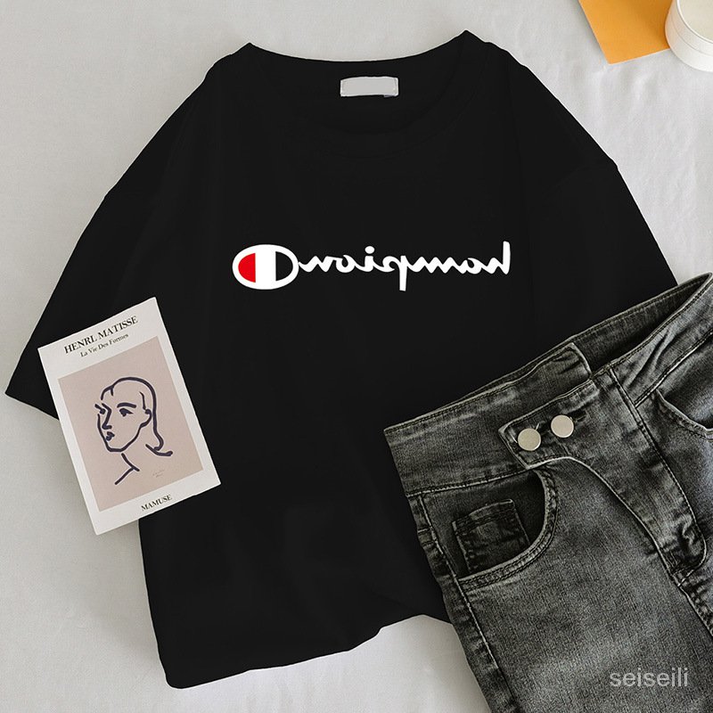 Áo thun tay lỡ dáng rộng in logo mới năm 2021 thời trang cho nữ | BigBuy360 - bigbuy360.vn