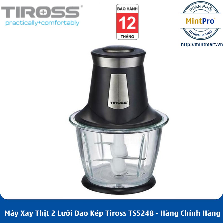 Máy Xay Thịt 2 Lưỡi Dao Kép Tiross TS5248 - 1.2L - Hàng Chính Hãng