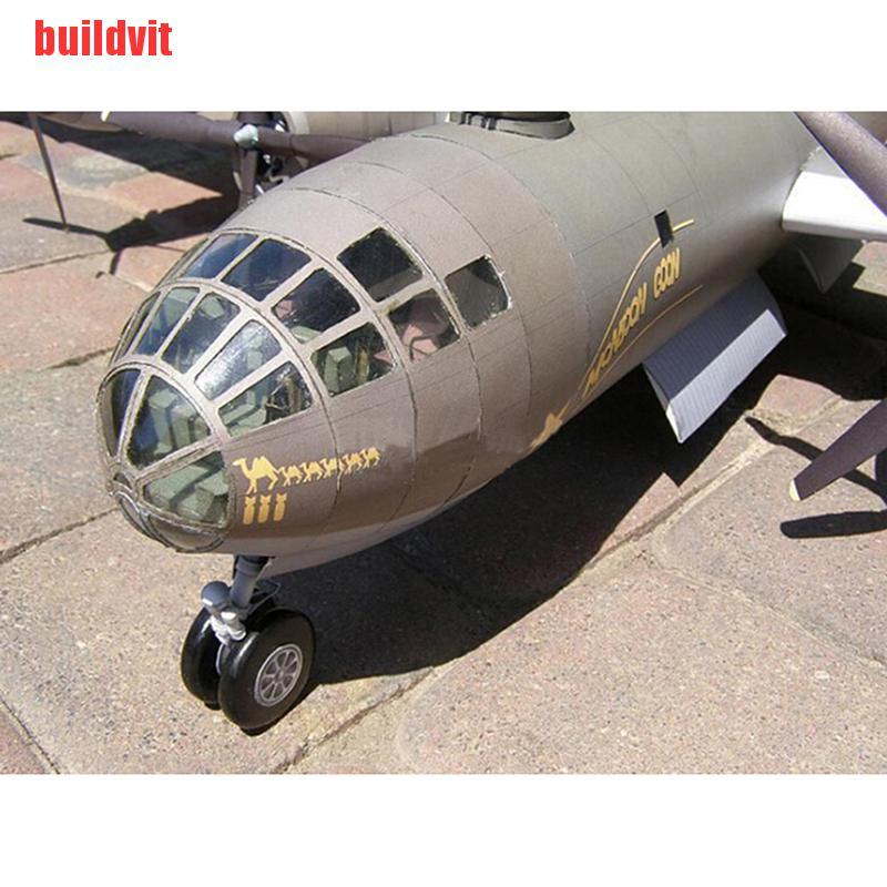 Mô hình đồ chơi máy bay ném bom 1:47 B-29 bằng giấy 3D thủ công