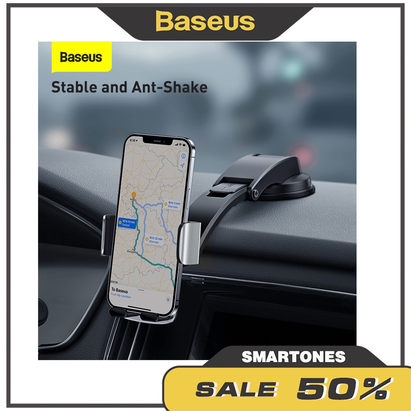 Giá đỡ điện thoại trên ô tô Baseus Easy Control Clamp Pro lắp cửa gió và taplo cho điện thoại 4.7 đến 6.7'