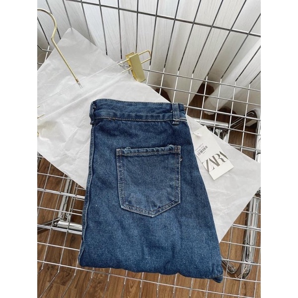 Chân váy jeans xanh vạt bầu siêu đẹp