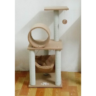 Cattree- Trụ cào móng kèm ống và võng