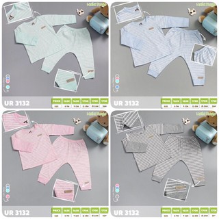 Bộ quần áo dài cúc vai kẻ nhỏ ur 3132