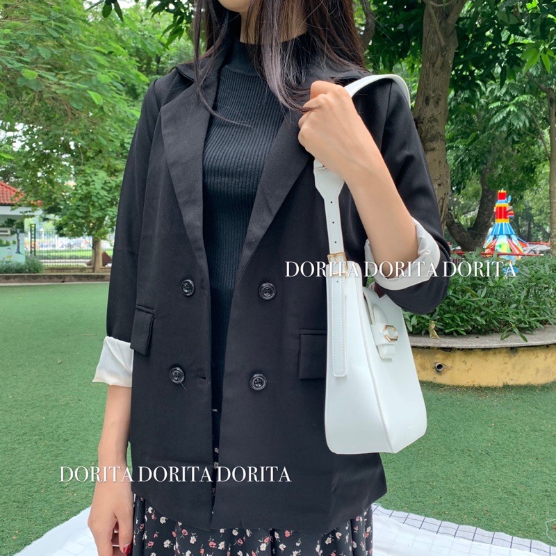 Áo Vest nữ, áo khoác Blazer 2 lớp Form Hàn Quốc, 4 cúc mẫu mới - Dorita Boutique | BigBuy360 - bigbuy360.vn