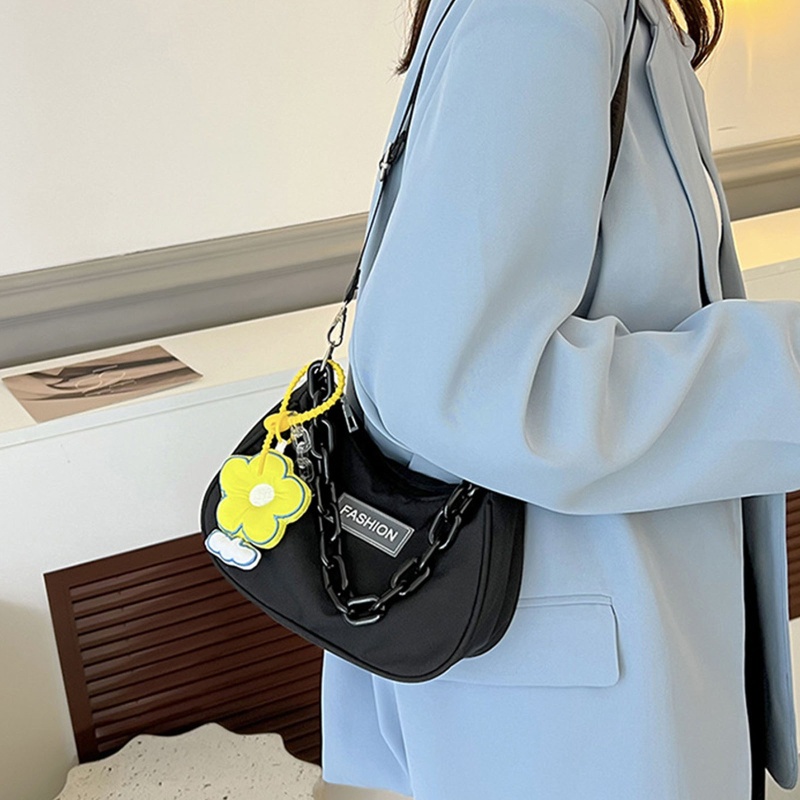 Túi Đeo Vai / Xách Tay Bằng Acrylic Phối Dây Xích Cổ Điển Có Khóa Kéo Thích Hợp Làm Quà Tặng Cho Bạn Gái