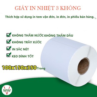 [Cuộn 350 tờ 100x150mm] Giấy In Nhiệt Tự Dính Dạng Cuộn 350 Tờ In Đơn Shopee TMĐT CÓ SẴN LỚP DÁN WinWin4Vic