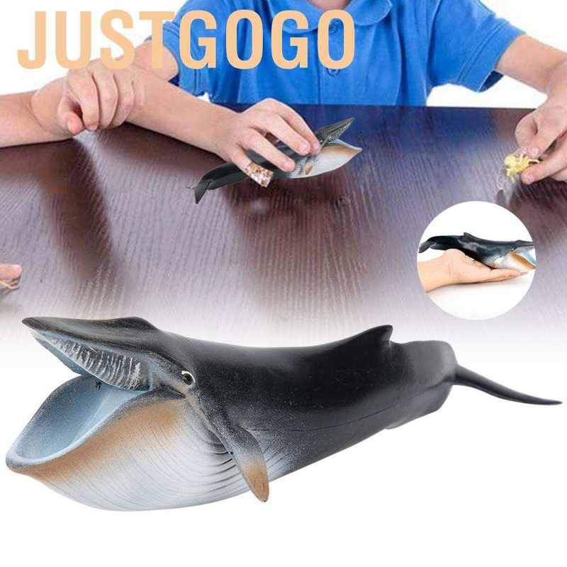 Đồ chơi mô hình cá voi xanh bằng nhựa làm thủ công để trang trí văn phòng