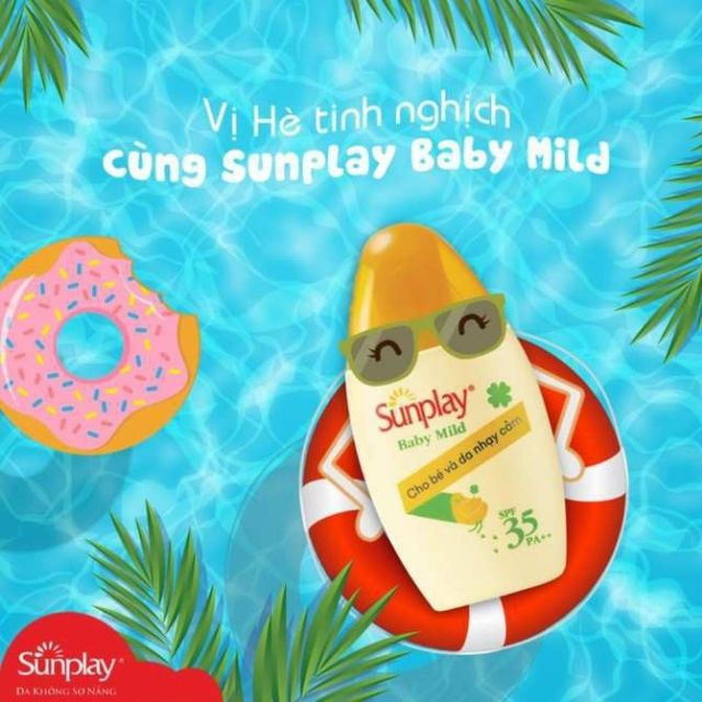 Sữa chống nắng cho bé và da nhạy cảm Sunplay Baby Mild SPF 35, PA++ 30g