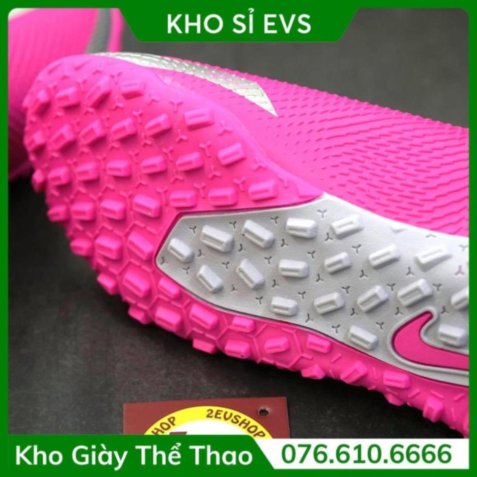Giày Đá Bóng 𝗧𝗙 𝗡𝗶𝗸𝗲 𝗣𝗵𝗮𝗻𝘁𝗼𝗺 𝗚𝗧 Hồng Cao Cổ Đã Khâu 🎍 🐨