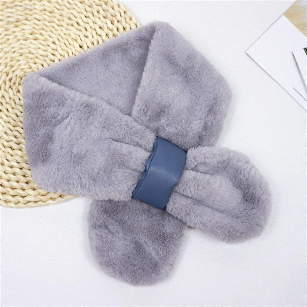 Khăn Choàng Lông Thỏ Nhân Tạo Giữ Ấm Mùa Đông Phong Cách Nhật Bản