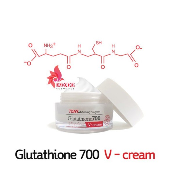 Kem Dưỡng Trắng Da 7Day Whitening Program Glutathione 700 V-Cream