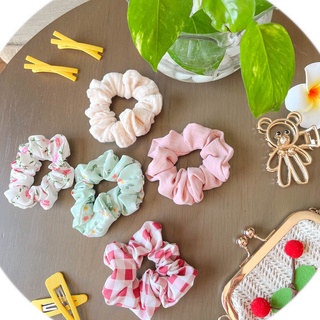Dây cột tóc nữ scrunchies co giãn dễ thương đáng yêu phong cách Hàn Quốc