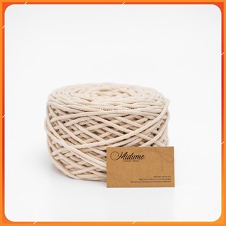 1 kg Sợi dệt cotton màu trắng ngà làm Macrame làm túi xách