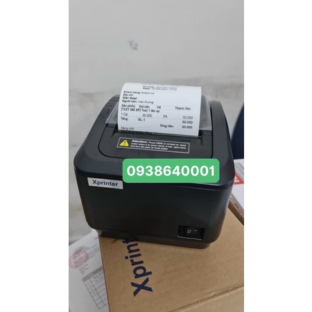 Máy in hóa đơn Sapo Xprinter XP-K200L [USB + LAN]